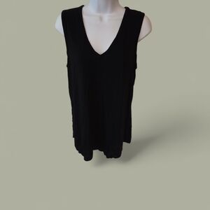 Adrienne Wemen's Black Sleeveless Women's Top Size S